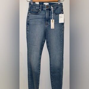 good american GOOD LEGS SKINNY JEANS size 0/25